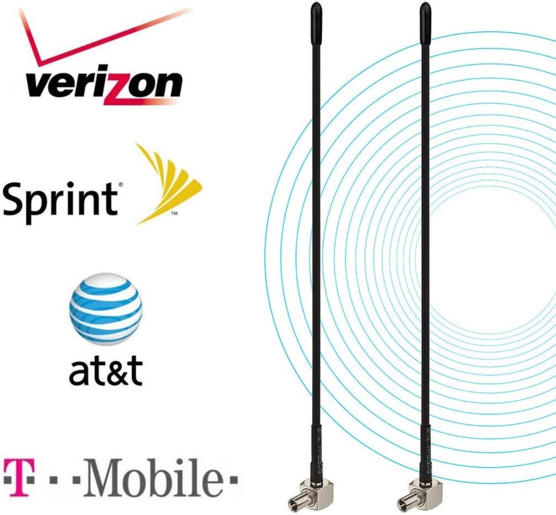 BINGFU 4G LTE Antenna Mini Soft Whip TS9 (2-Pack) Compatible with Verizon AT&T T-Mobile Sprint 4G LTE Mobile Hotspot MiFi Router Cellular Broadband Modem USB Modem Dongle Adapter - Image 2